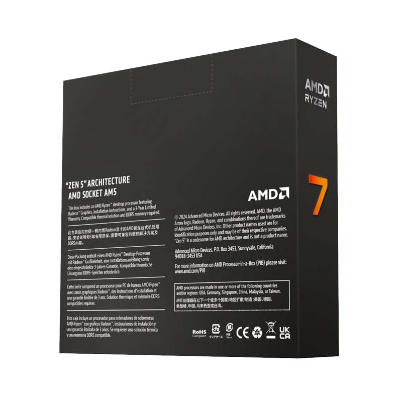 AMD Ryzen 7 9700X 12-Core 5.5 GHz AM5 CPU - Grey