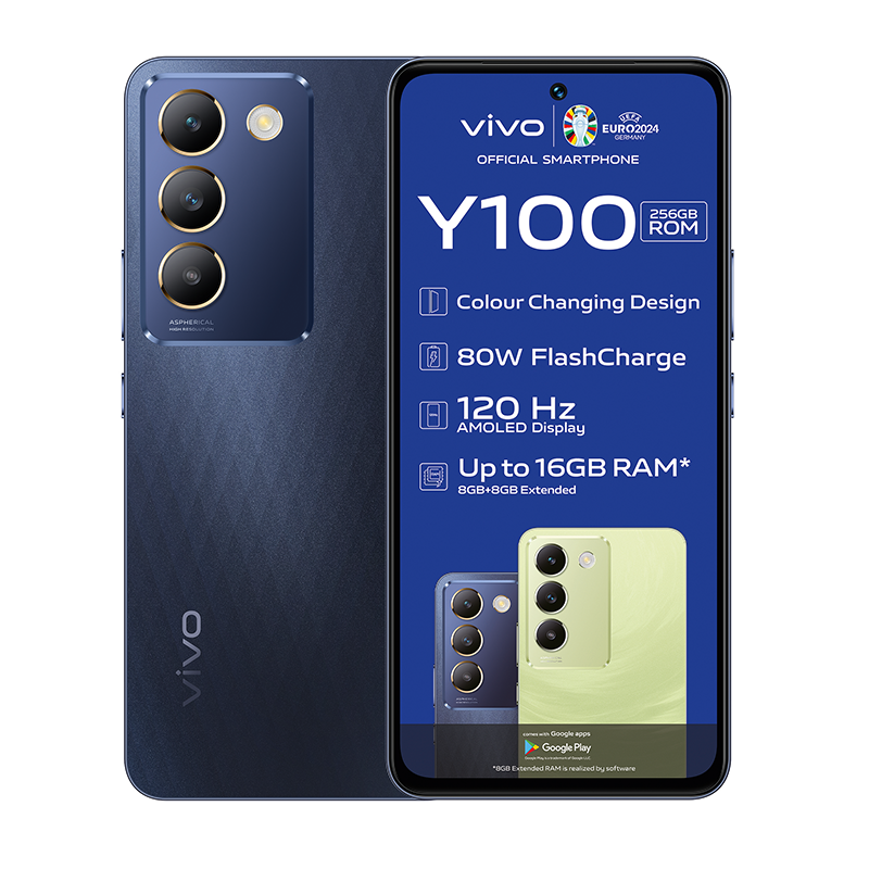 vivo Y100 4G Dual Sim 256GB -  Crystal Black