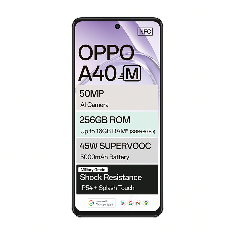Oppo A40M 4G Dual Sim 256GB - White