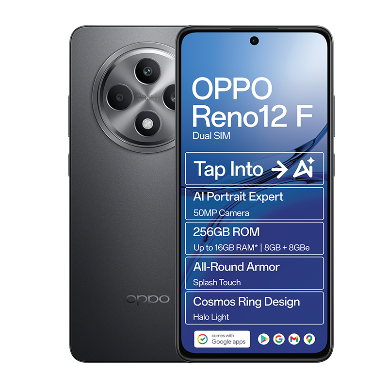 Oppo Reno12 F 4G Dual Sim 256GB - Grey
