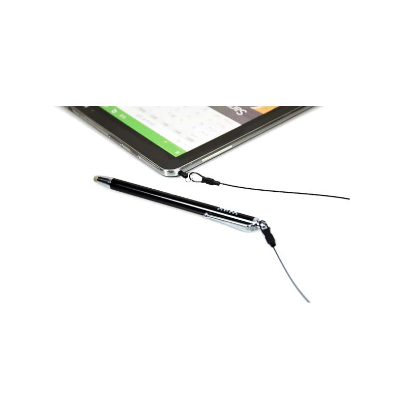 Port Connect Stylus Pen with 40cm Fabric Cable - Black