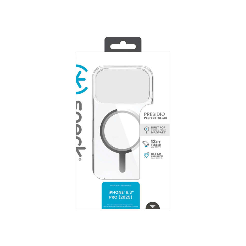Speck iPhone 17 Pro Presidio Perf MagSafe - Clear