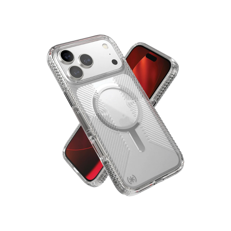 Speck iPhone 17 Pro Max Presidio Grip MagSafe Case - Clear