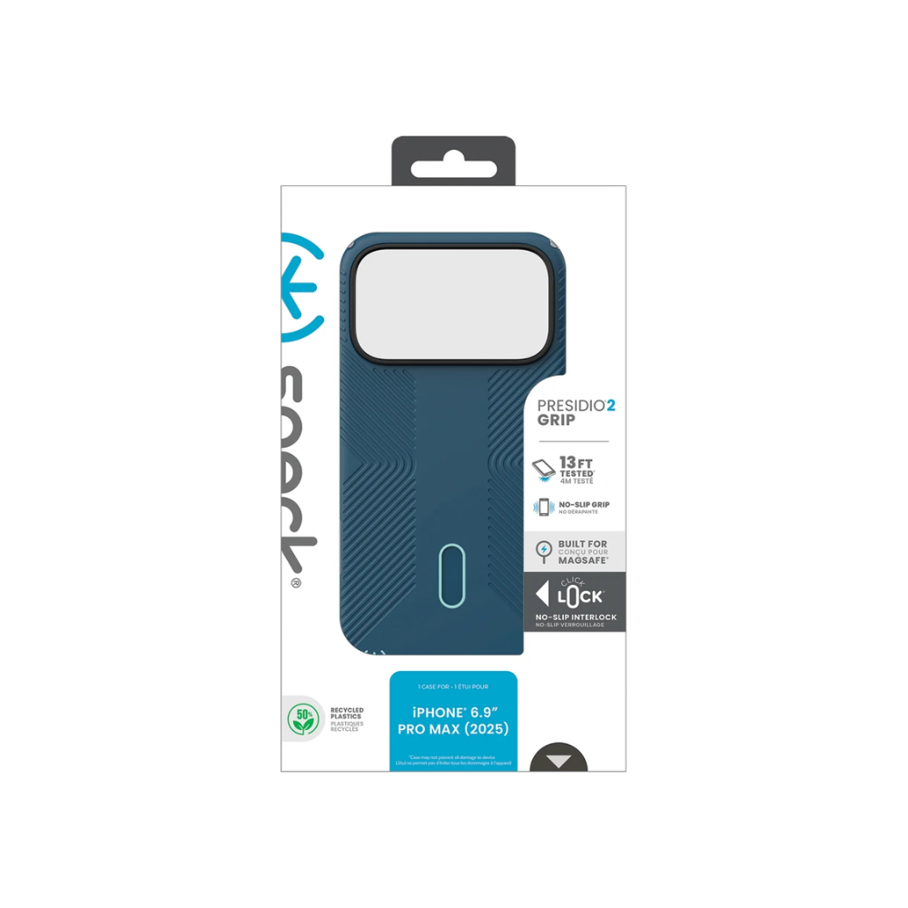 Speck iPhone 17 Pro Max Presidio2 Grip ClickLock- Deep Sea Blue