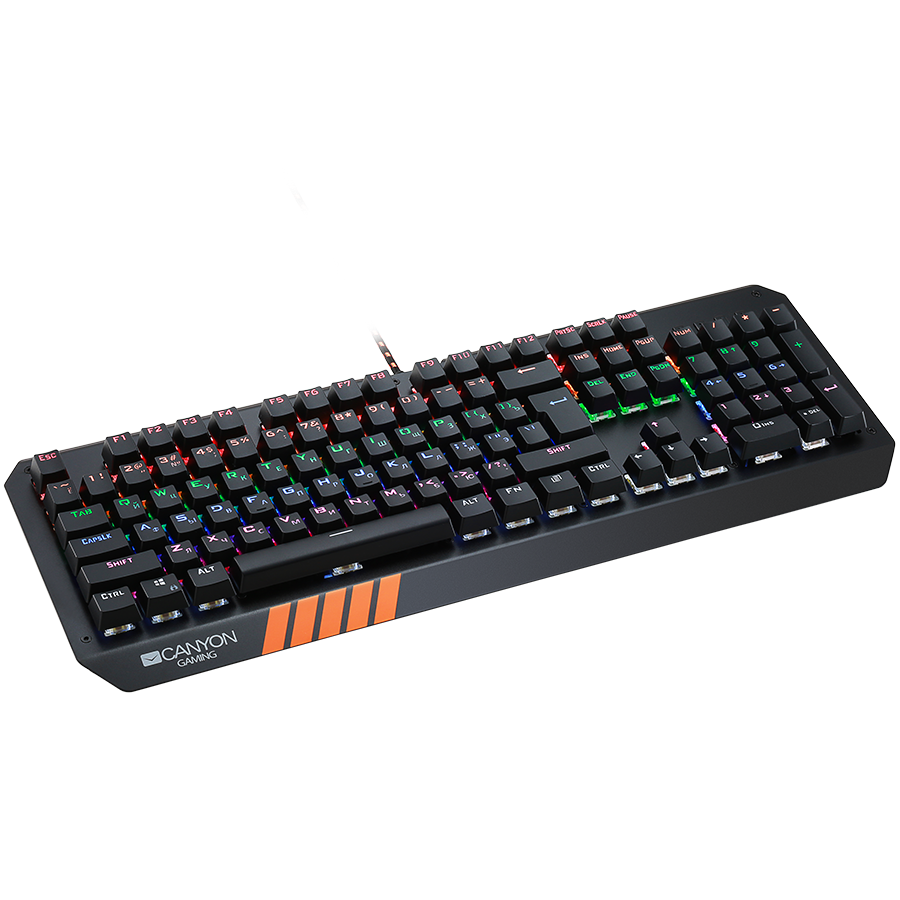Canyon Hazard Wired Multimedia Gaming Keyboard With Lighting Effect - Black