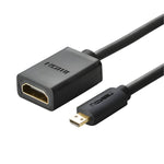 UGREEN 20134 Micro HDMI Male to HDMI Female Adapter - Black