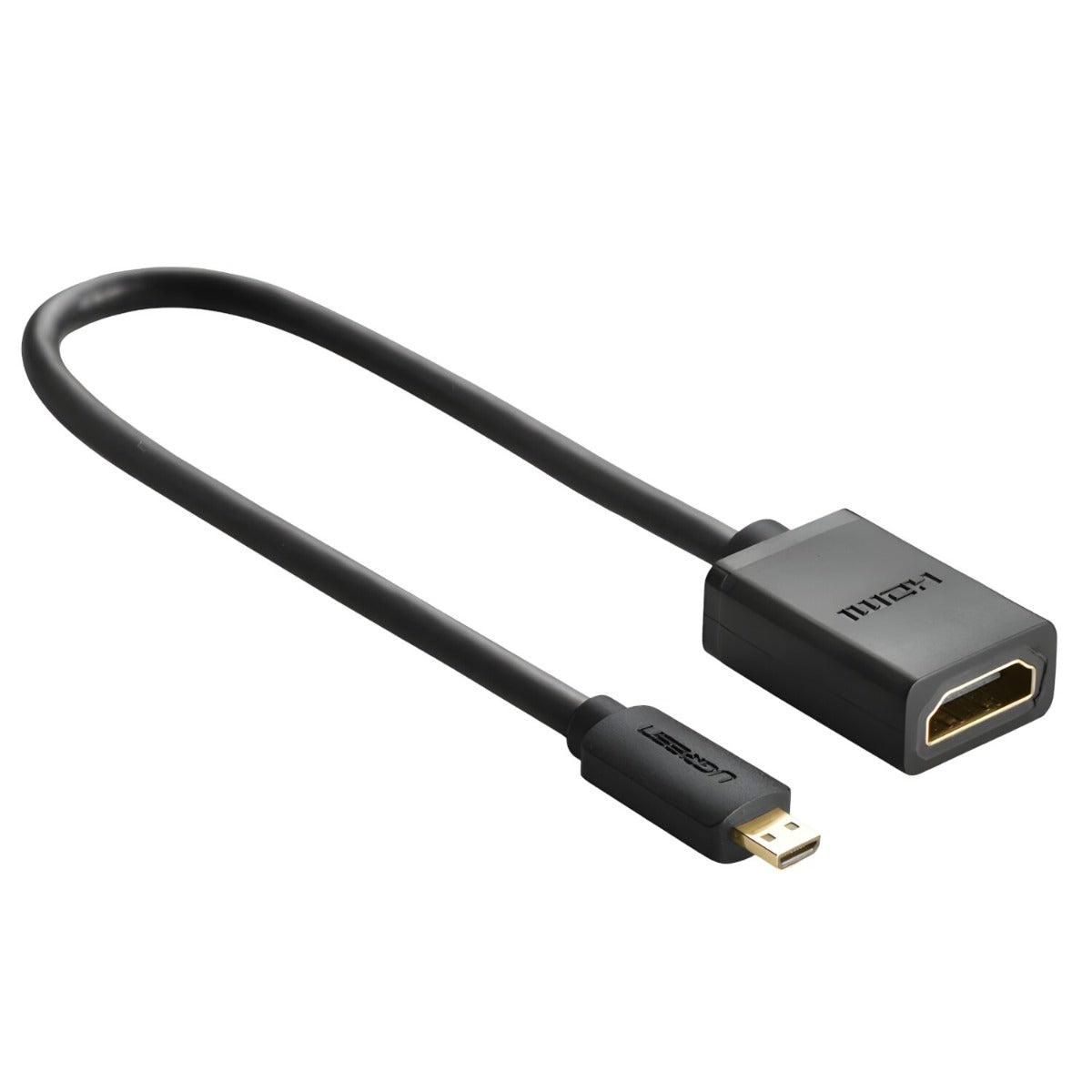 UGREEN 20134 Micro HDMI Male to HDMI Female Adapter - Black