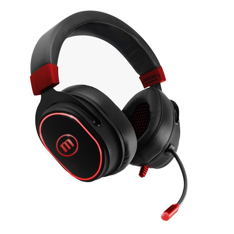 Maxell CA-H-MIC-1200 Gaming Vibration Wired Headset - Black / Red