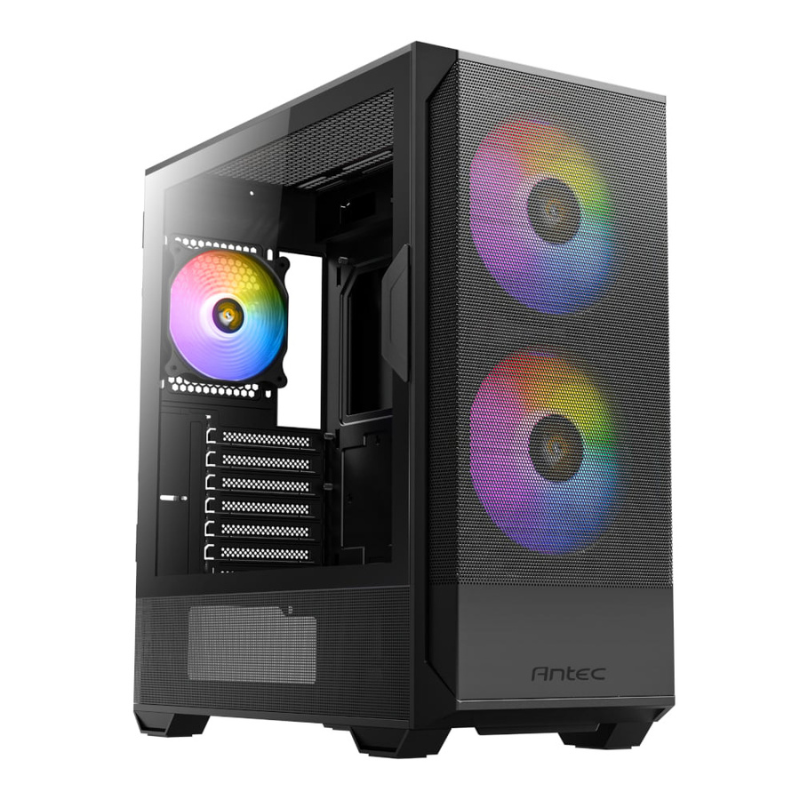 Antec NX416L ATX  Micro-ATX  ITX ARGB Mid-Tower Gaming Chassis - Black