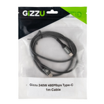 Gizzu 240W 480Mbps Type C 1m Cable