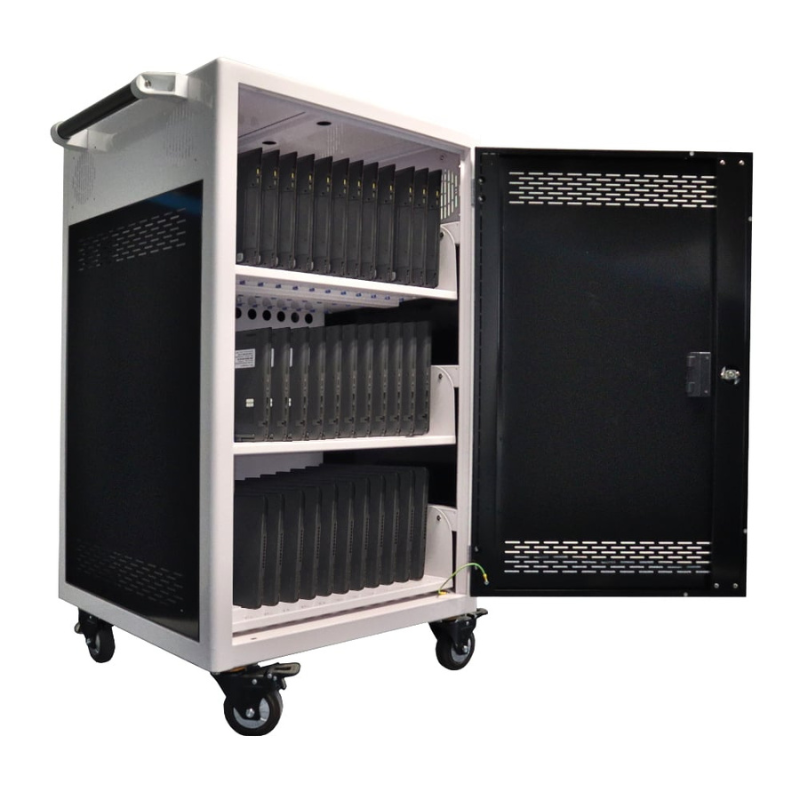 Gizzu 36 Bay Type C Storage Charging Trolley for 15.6" Laptops