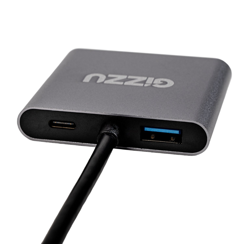 Gizzu 4-in-1 Type C to Dual HDMI Hub