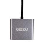 Gizzu 4-in-1 Type C to Dual HDMI Hub