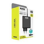 Port Connect 65W Type C Power Adapter - Black