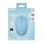 Port Connect Wireless Mouse - Blue