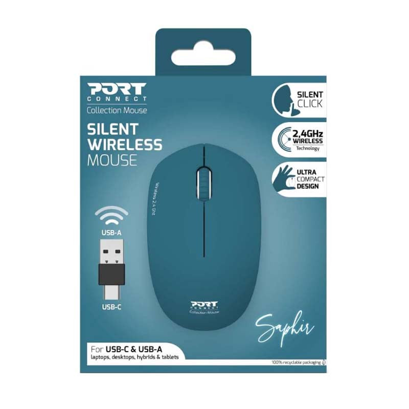 Port Connect MOUSE COLLECTION II WIRELESS Saphir