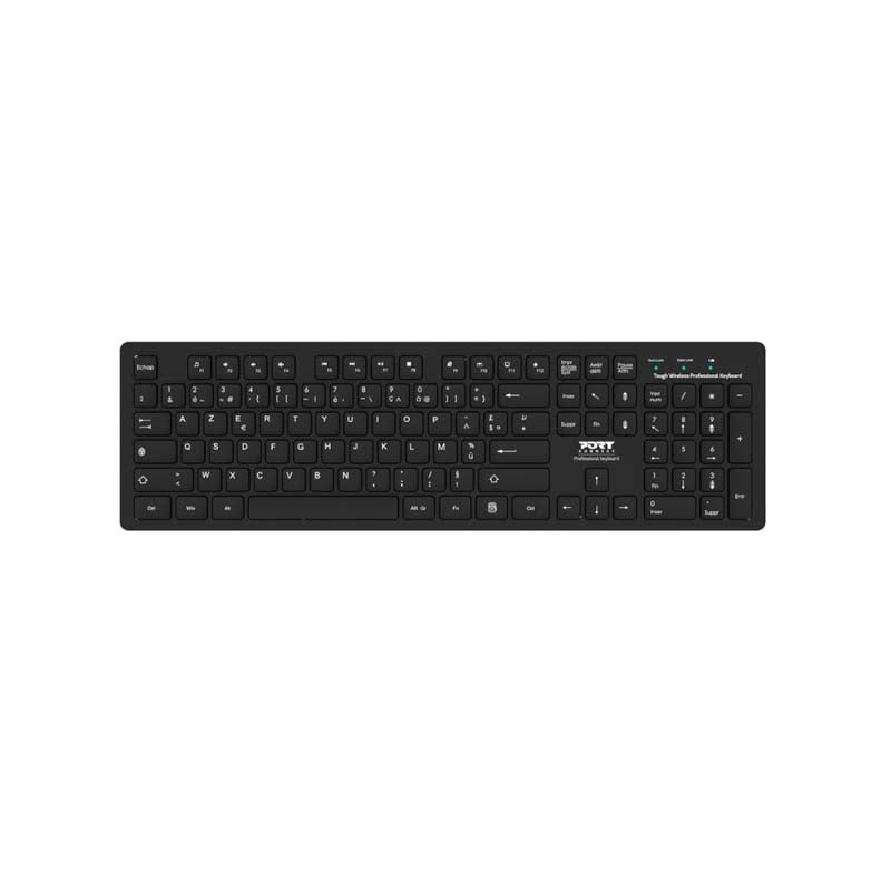 Port Connect Tough Office Wireless Keyboard - Black