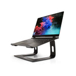 Port Connect Ergonomic Aluminium Notebook Stand - Black