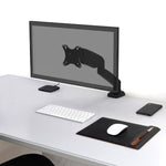Port Monitor Arm Vesa Single Screen - Black