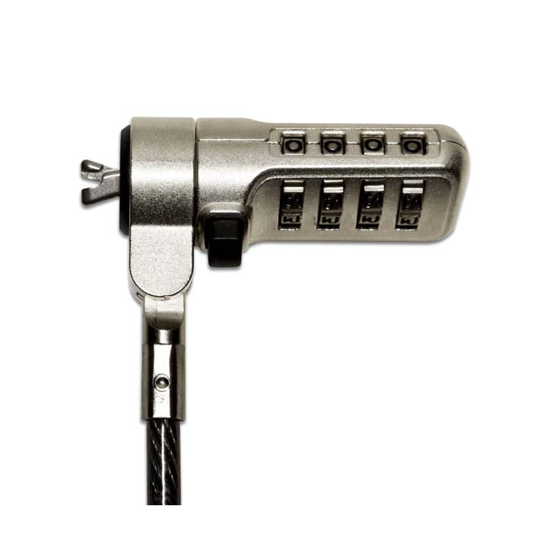 Port Connect 1.8m Wedge Combination Cable Lock - Silver