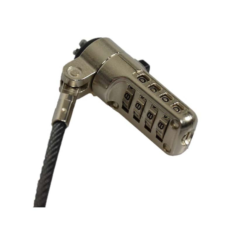 Port Connect 1.8m Wedge Combination Cable Lock - Silver