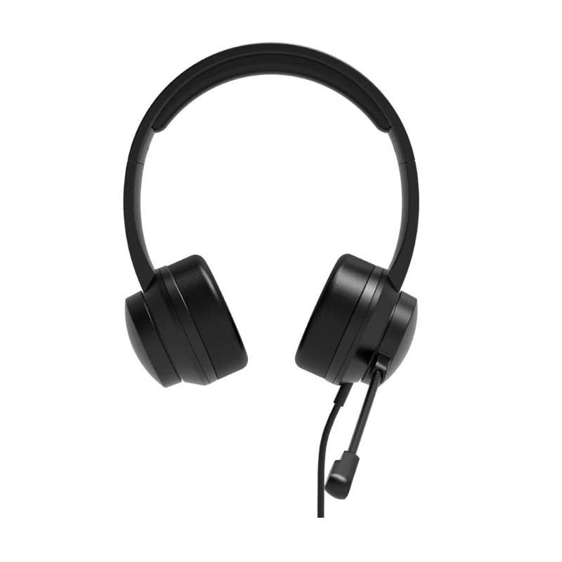 Port Comfort Office USB Stereo Headset with Microphone - Black
