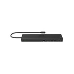 Port Connect USB Type C Travel Docking Station Hub - Black