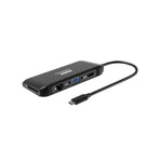 Port Connect USB Type C Travel Docking Station - Black