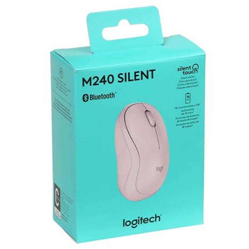 Logitech M240 Silent Bluetooth Mouse - Rose