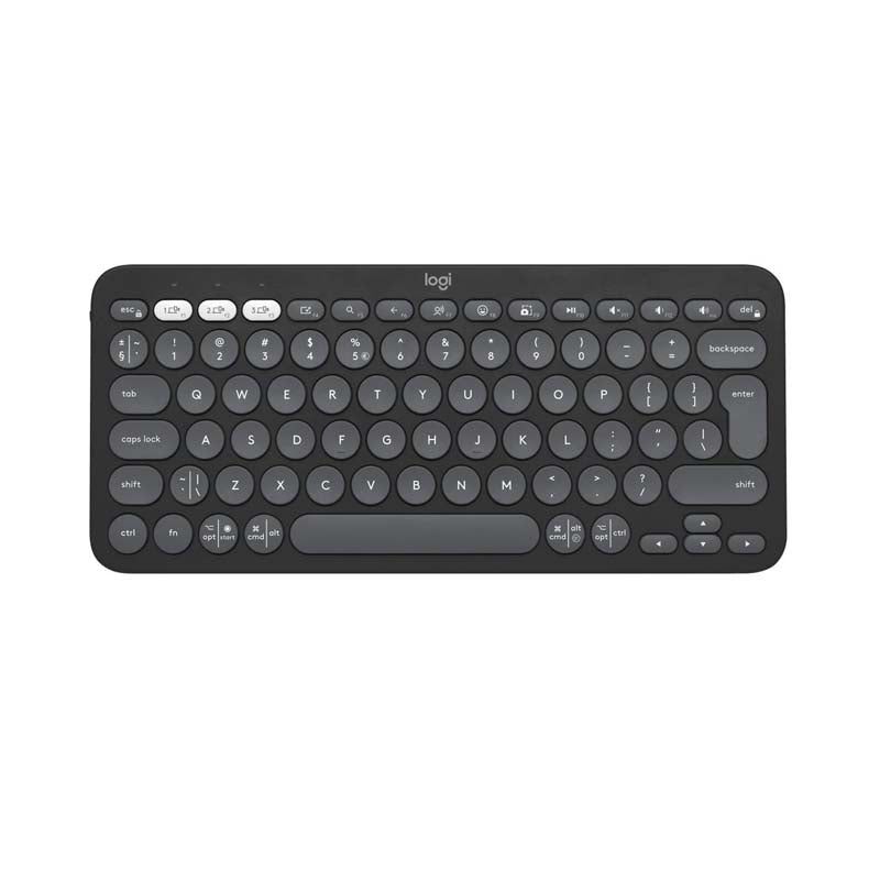 Logitech Pebble Keys 2 K380s Multi-Device Bluetooth keyboard - Tonal Graphite