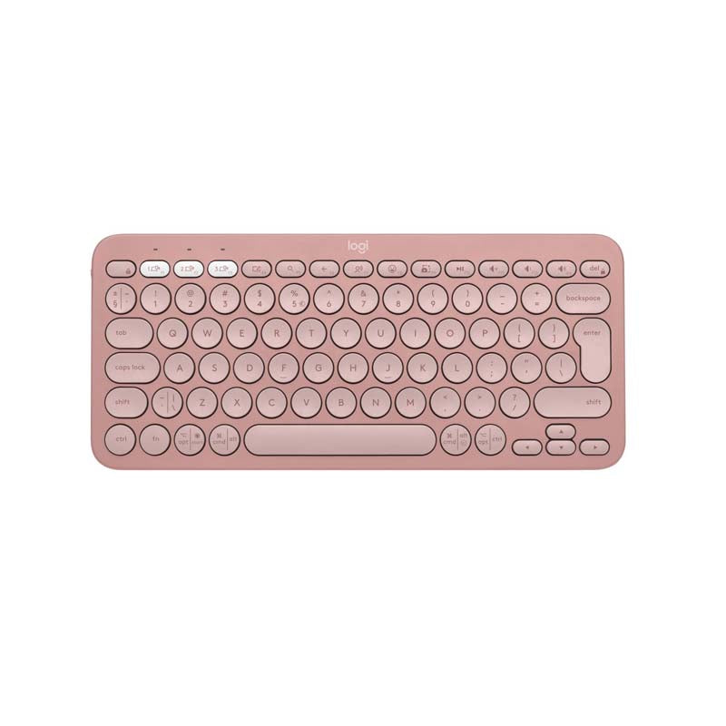 Logitech K380s Pebble Keys 2 Wireless Keyboard - Tonal Rose