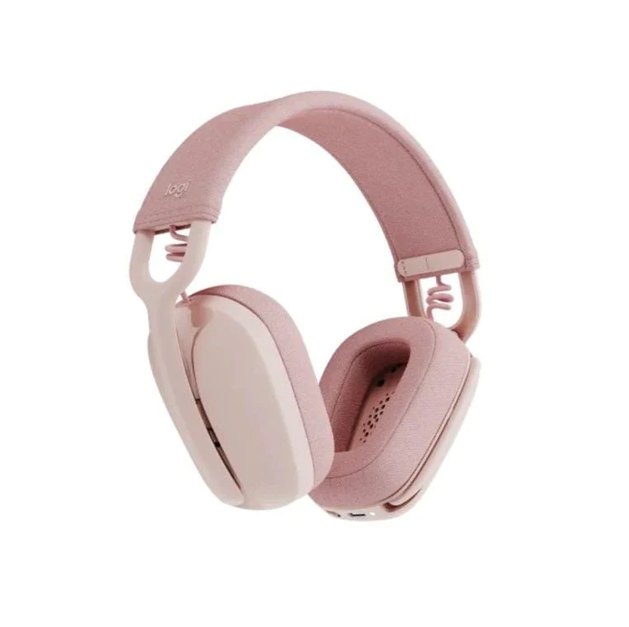 Logitech Zone Vibe 100 Wireless Headphones - Rose