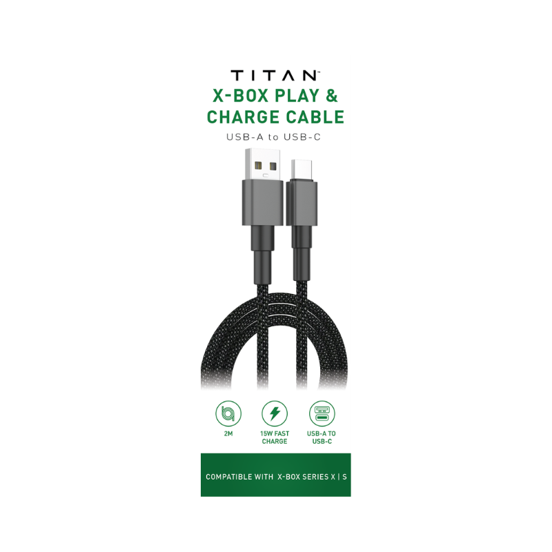 Titan Xbox USB A-C 2M Charge Cable