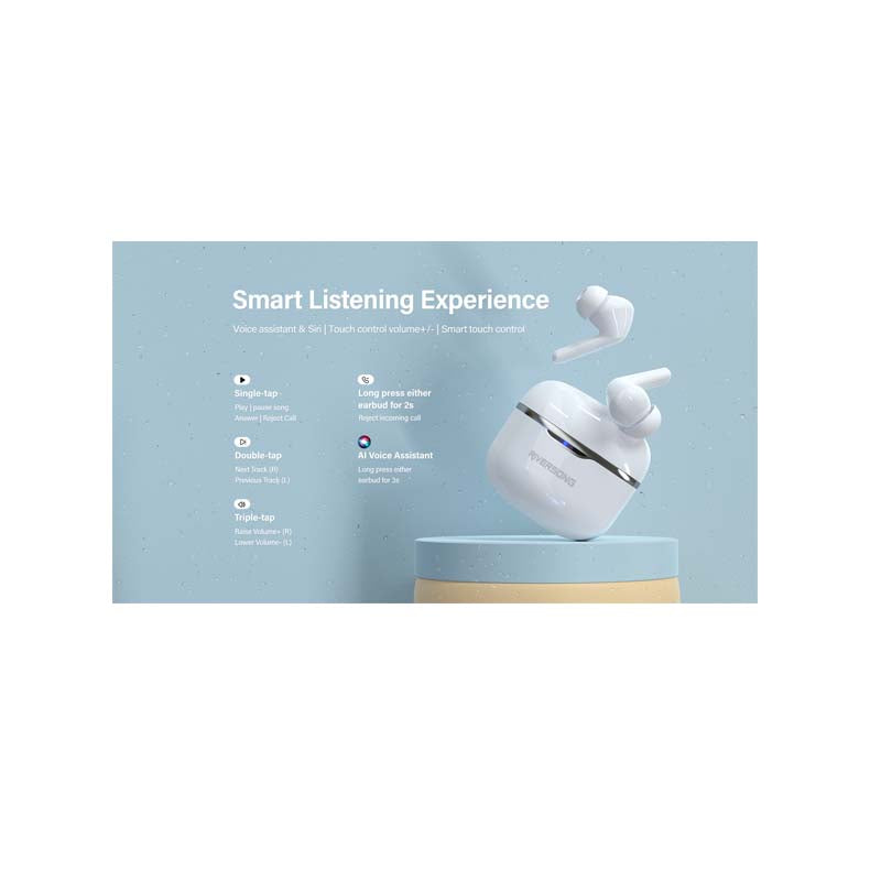 Riversong AirFly L6 True Wireless Stereo Earbuds - White