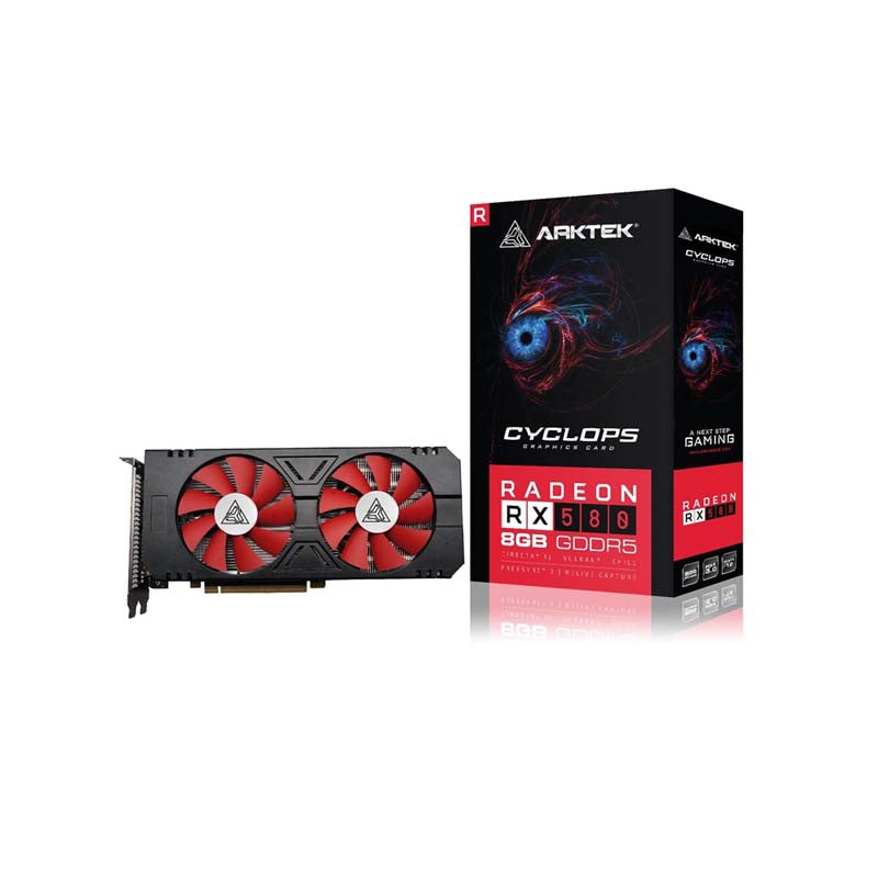 Arktek AMD Radeon RX580 8GB GDDR5 Graphics Card