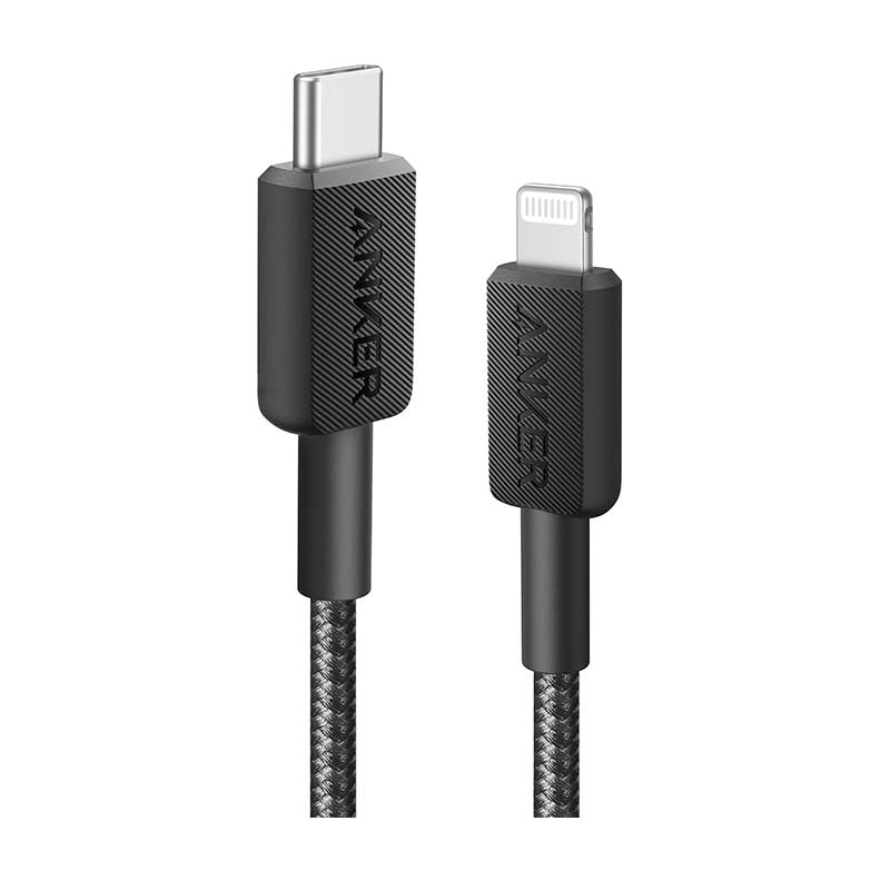 Anker Type C to MFI Lightning 0.9m Cable - Black - Black