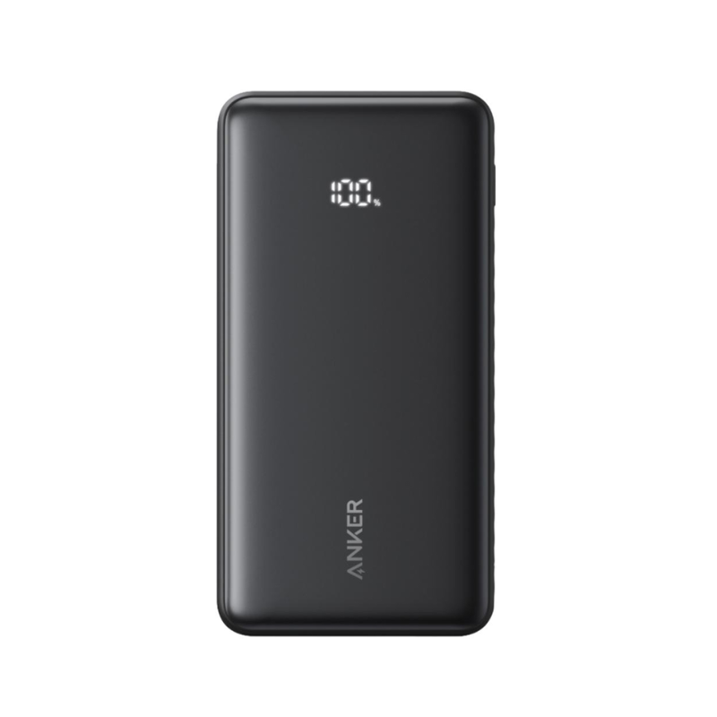 Anker Zolo Power Bank 10000mAh 22.5W With Built-In USB-C Cable - Black - Black