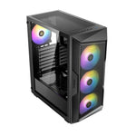 Antec AX61 ELITE ATX ARGB Mid-Tower Gaming Chassis - Black - Black