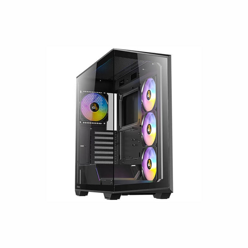 Antec C3 ARGB ATX | Micro-ATX | ITX ARGB Mid-Tower Gaming Chassis - Black - Black