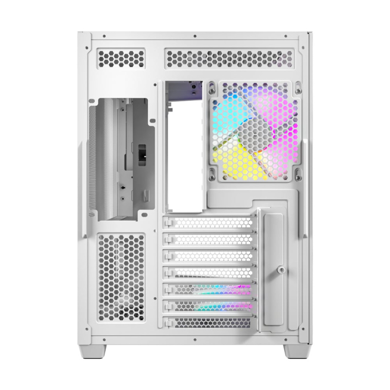 Antec C5 ARGB ATX DUAL Mid Tower Gaming Chassis White - White