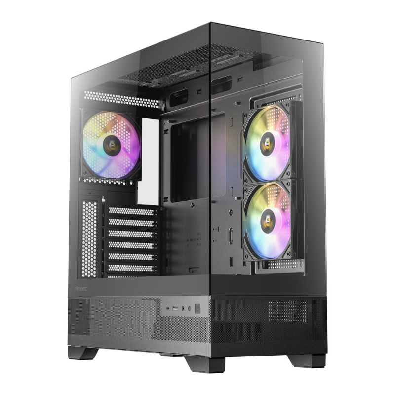 Antec CX700 ARGB ATX | Micro-ATX | ITX ARGB Mid-Tower Gaming Chassis - Black - Black