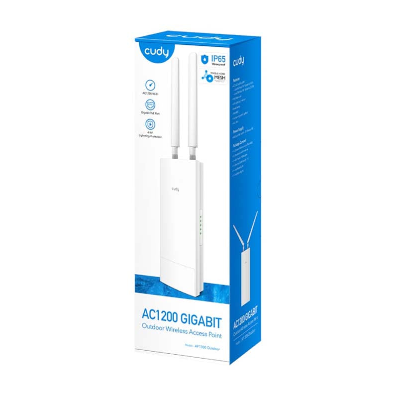 Cudy AC1200 Outdoor Gigabit Wireless Access Point - White