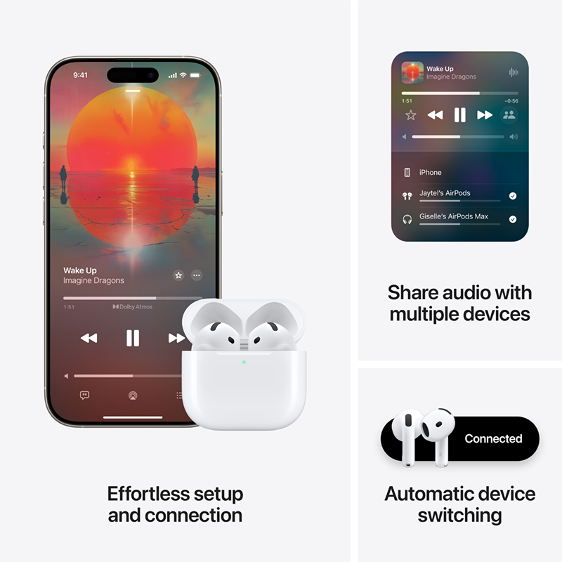 Apple AirPods 4 - White - White
