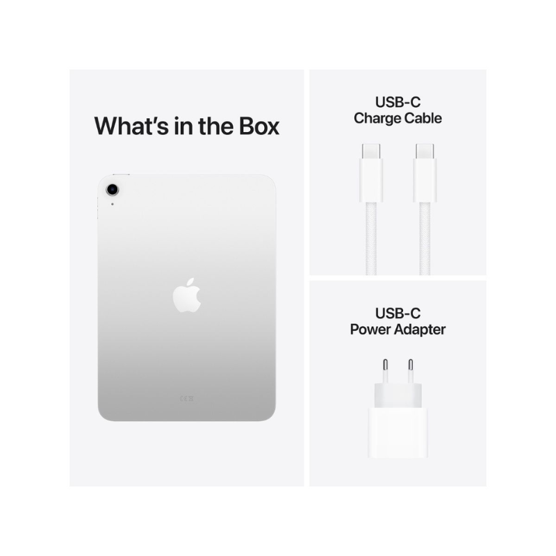 Apple iPad A16 11inch WiFi e-SIM 256GB - Silver - Silver