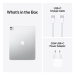 Apple iPad Pro M5 13-inch Wi-Fi + Cellular 256GB With Standard Glass - Silver - Silver