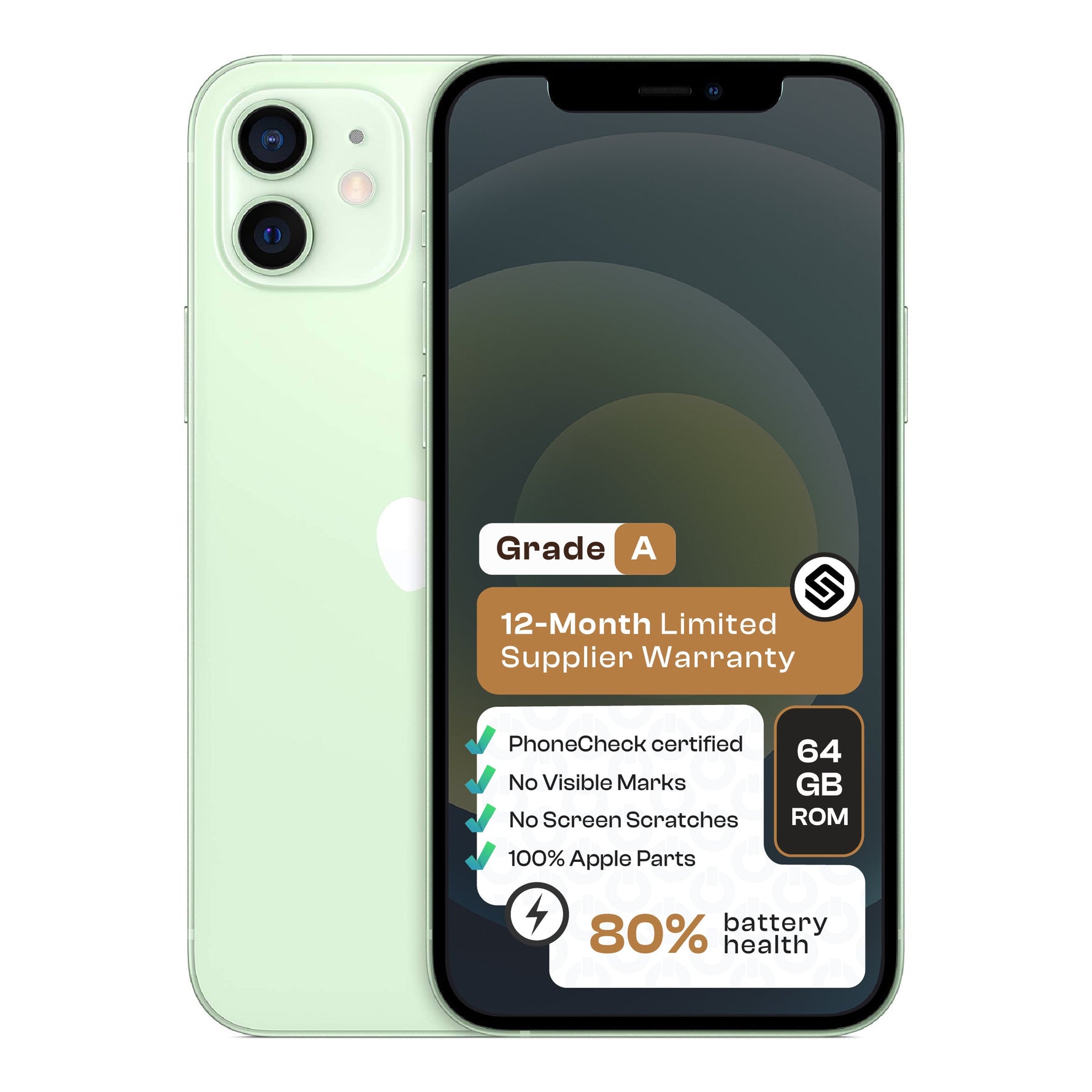 Apple iPhone 12 (CPO - Grade A)-Green - Green