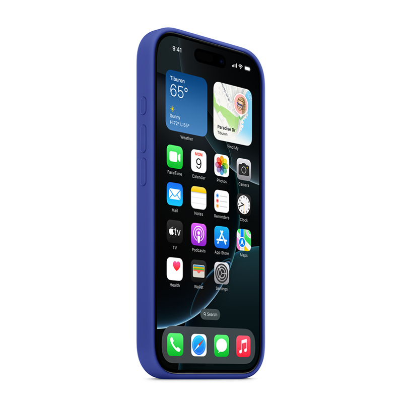 Apple iPhone¬¨‚Ä†16 Pro Silicone Case with MagSafe - Ultramarine Blue - Blue
