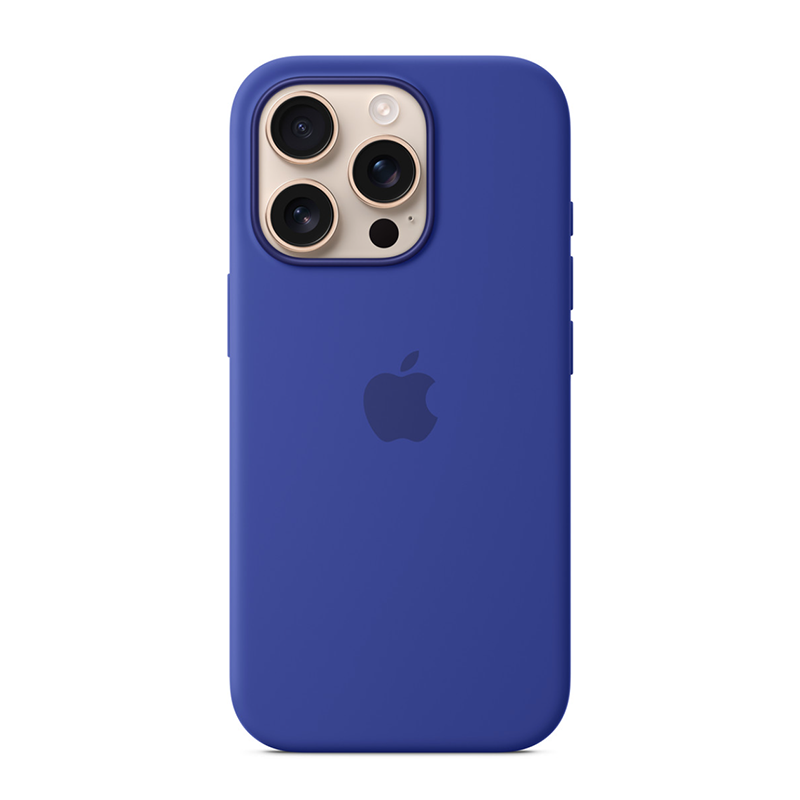 Apple iPhone¬¨‚Ä†16 Pro Silicone Case with MagSafe - Ultramarine Blue - Blue