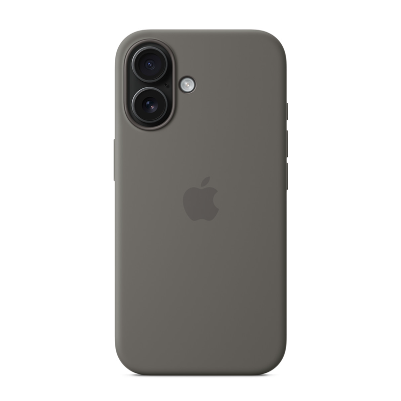 Apple iPhone¬¨‚Ä†16 Silicone Case with MagSafe - Stone Grey - Grey