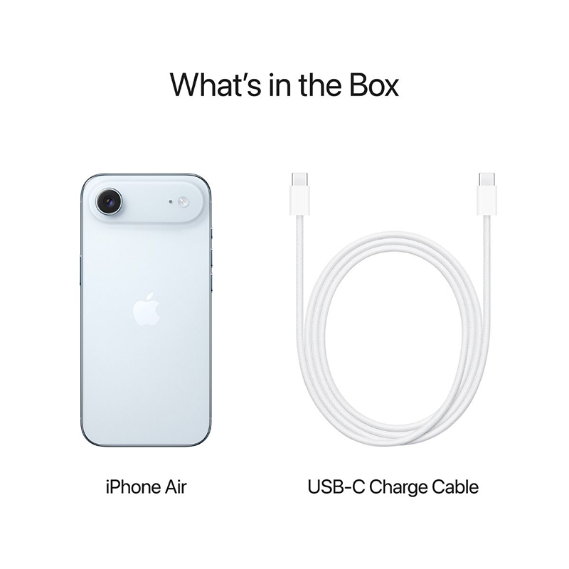 Apple iPhone Air 5G 1TB - Sky Blue - Light Blue